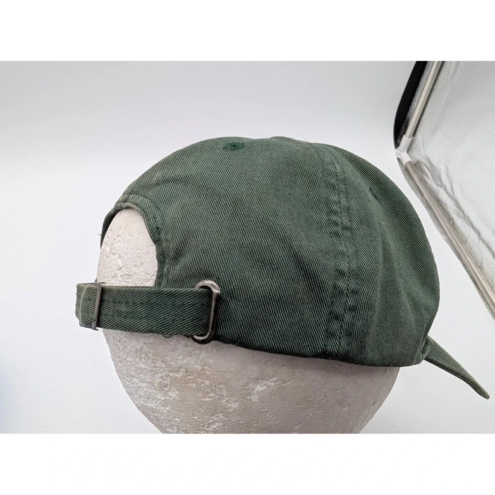 Polo Ralph Lauren Green Chenille P Patch Baseball Cap Adjustable Hat